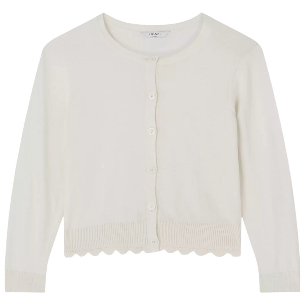 LK Bennett Vanessa Cotton Pointelle Detail Cardigan